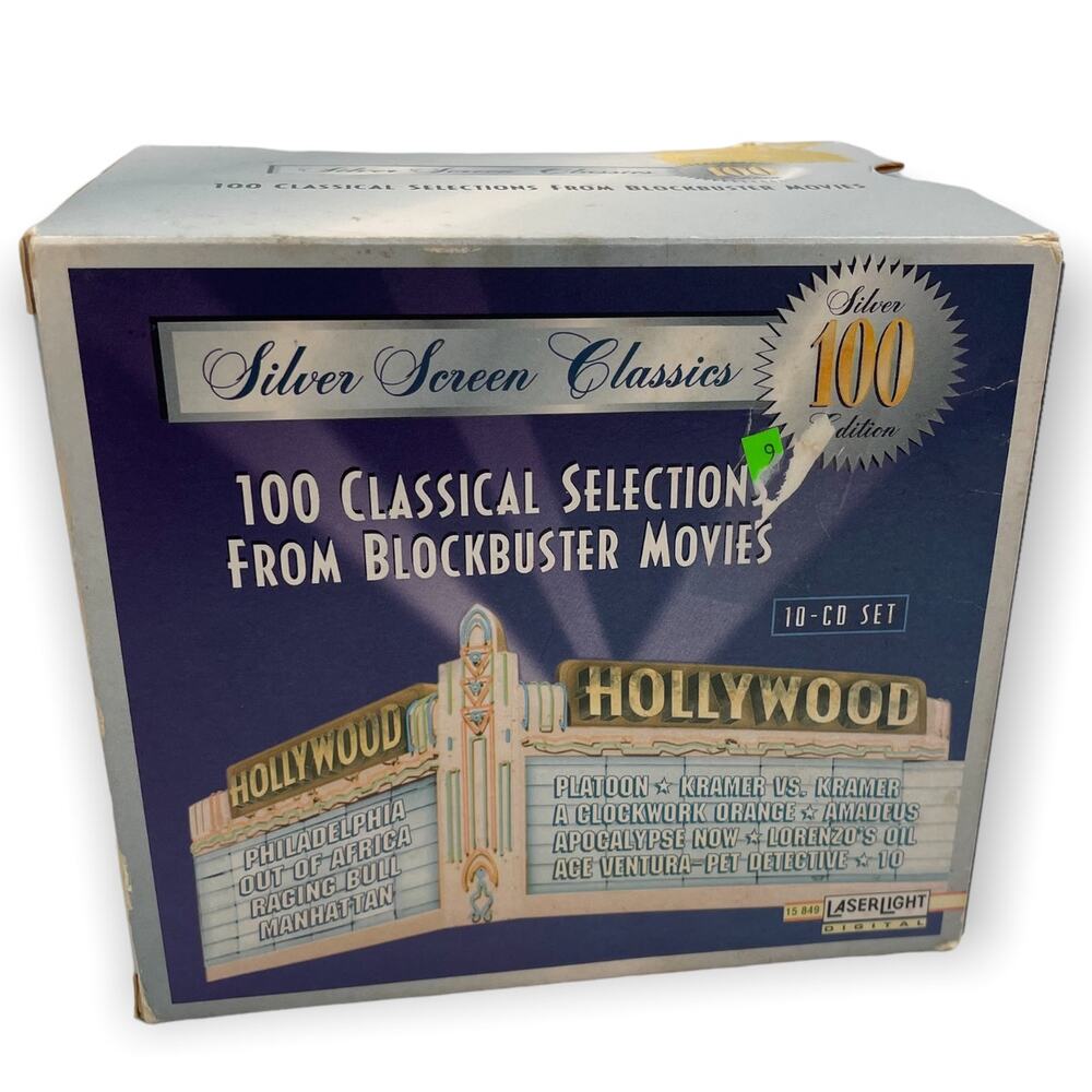 Silver Screen Classics - 10 CDs, 100 Classical Selection from Blockbuster Movies